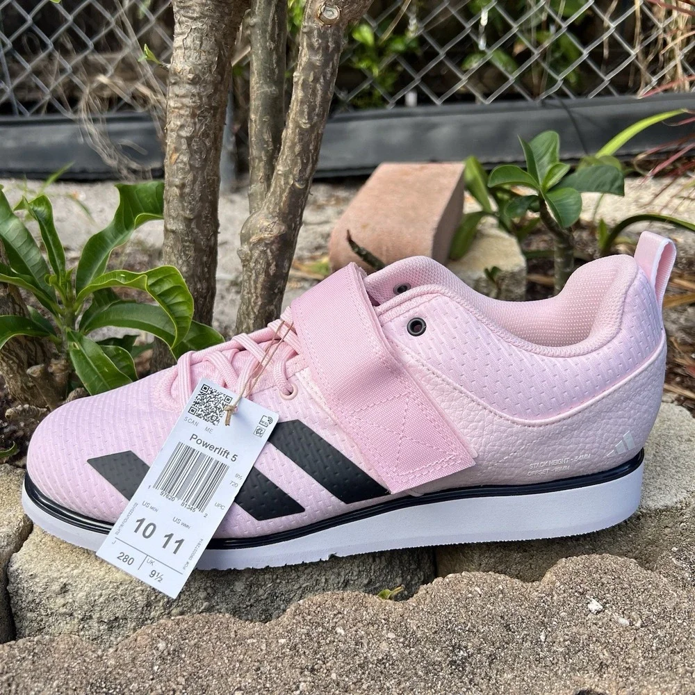 NEW Men's Size 10 - adidas Powerlift 5 Clear Pink
